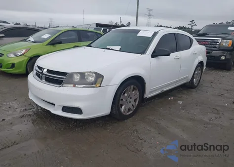 2012 Dodge Avenger Se из США, поврежденный, VIN 1C3CDZAB3CN209329